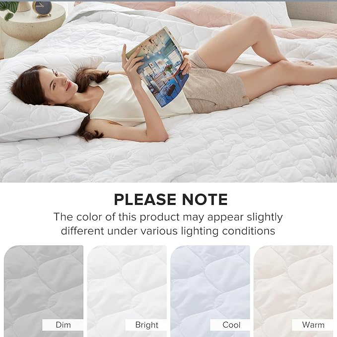 Comfort Spaces King Quilt Set Modern Reversible Ogee Coverlet King Bedding Set Cozy Quilted Winter Layer, All Season Lightweight Soft King Size Quilt, Kienna, King/Cal King White Ogee 3 Piece