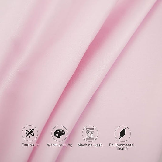 NTBAY Egyptian Cotton King Pillowcases - Set of 2, 500 Thread Count Cotton Pillowcases - Soft and Breathable Envelope Closure Pillow Cases - 20x36 Pillow Covers for Bed, Pink