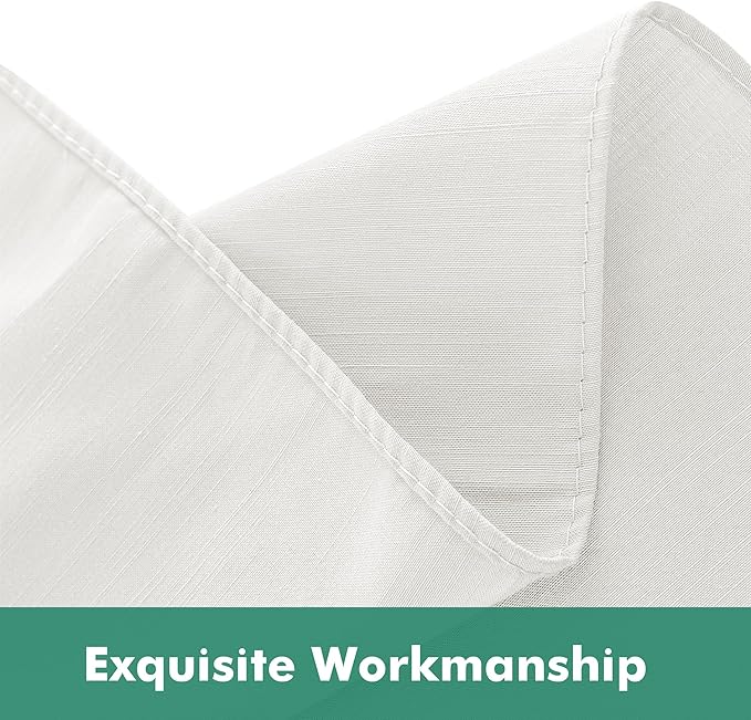 Biscaynebay Wrap Around Bed Skirts with Split Corners for King Beds 15" Drop, Ivory Adjustable Elastic Dust Ruffles Easy Fit Wrinkle Resistant Silky Luxurious Fabric Machine Washable
