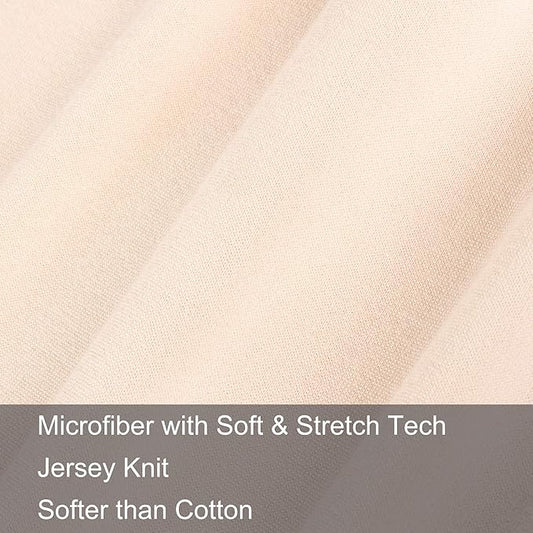 2-Pack Stretch Pillow Cases - Jersey Knit & Ultra Soft Envelope Closure Pillowcases T-Shirt Like Microfiber Blend - Suitable for 20x36/20x40 King Size Set of 2, Pink
