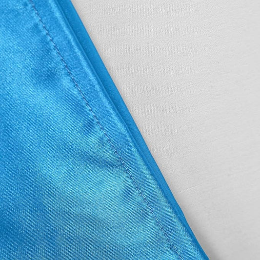 NTBAY 12 Pack Satin Standard Pillowcases for Hair and Skin, Luxurious and Silky Pillow Cases with Envelope Closure, 20 x 26 Inches, Royal Blue