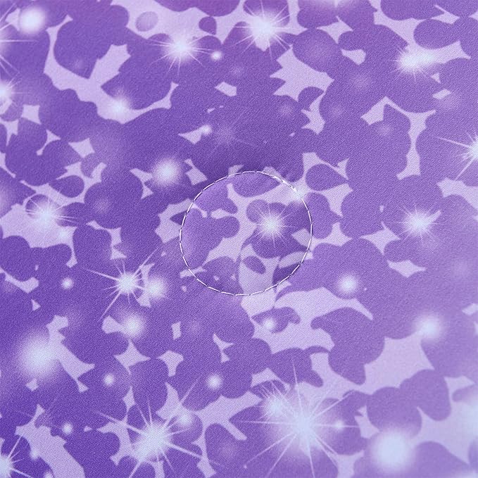 RYNGHIPY 6Pcs Girls Bedding Set Full Size Purple Rainbow Comforter Set for Kids Teens Girls Glitter Bed in a Bag Lightweight Fluffy