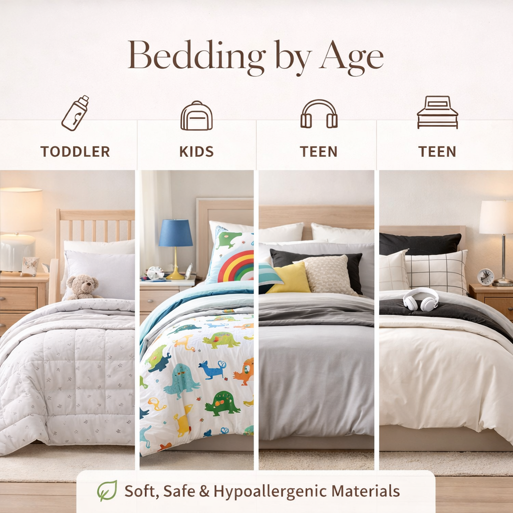 kids toddler teen bedding sets colorful comfortable modern bedroom styles