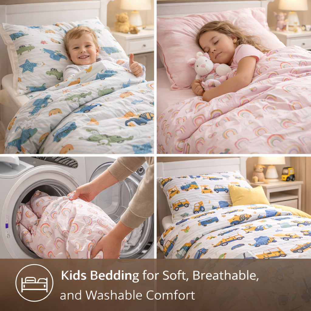 kids bedding soft breathable washable twin bedding set cozy kids bedroom comforter