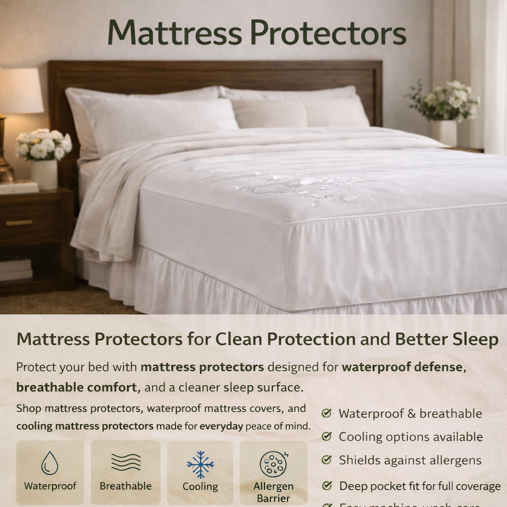 mattress protectors waterproof cooling breathable deep pocket clean bed protection cover
