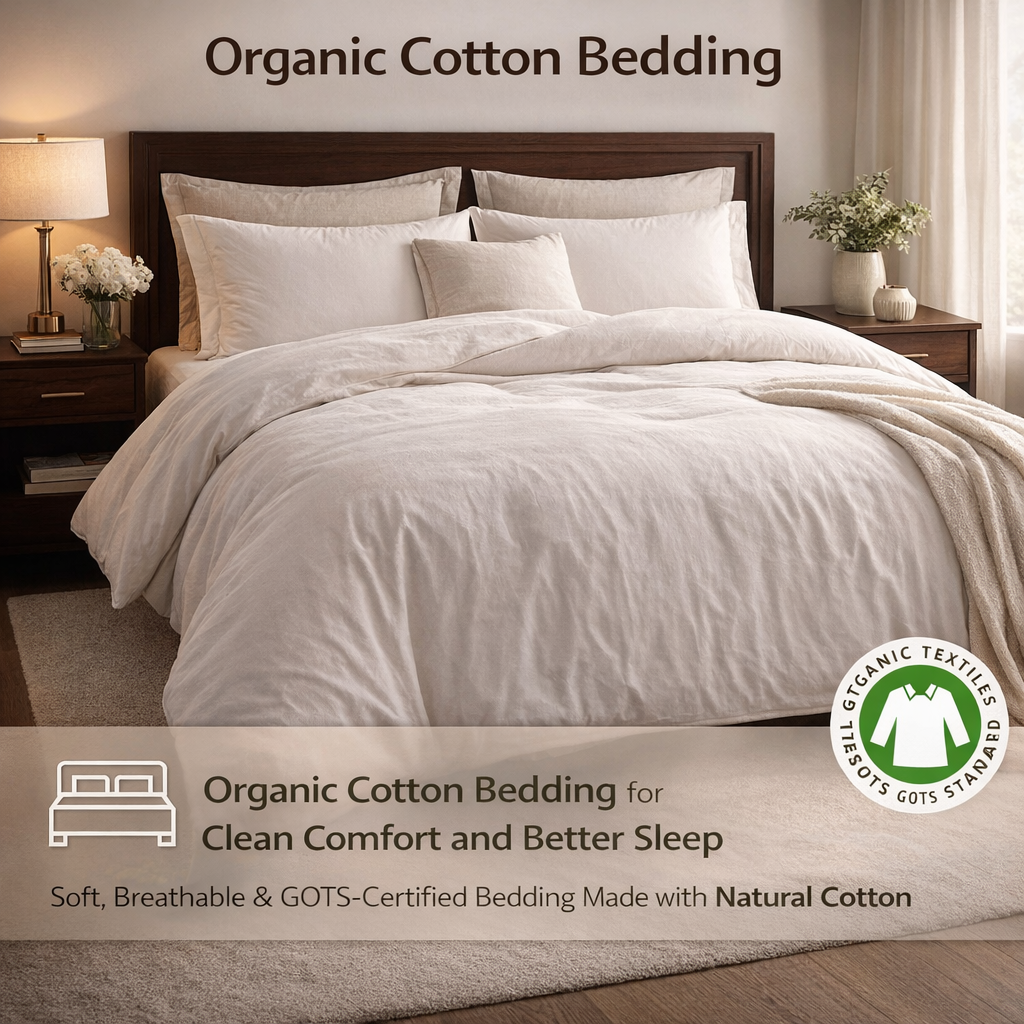 organic cotton bedding soft breathable natural comfort gots inspired premium bedroom