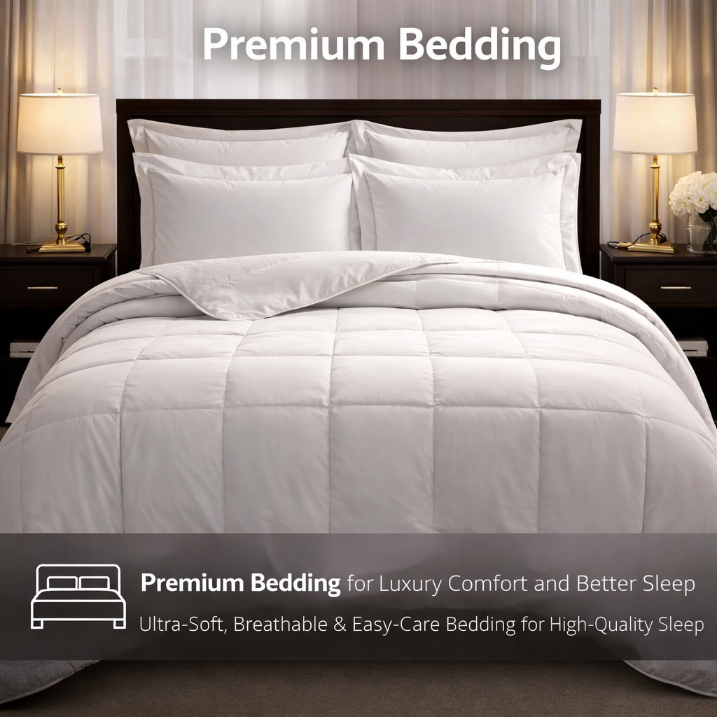premium bedding luxury soft comforter breathable high quality bedding bedroom