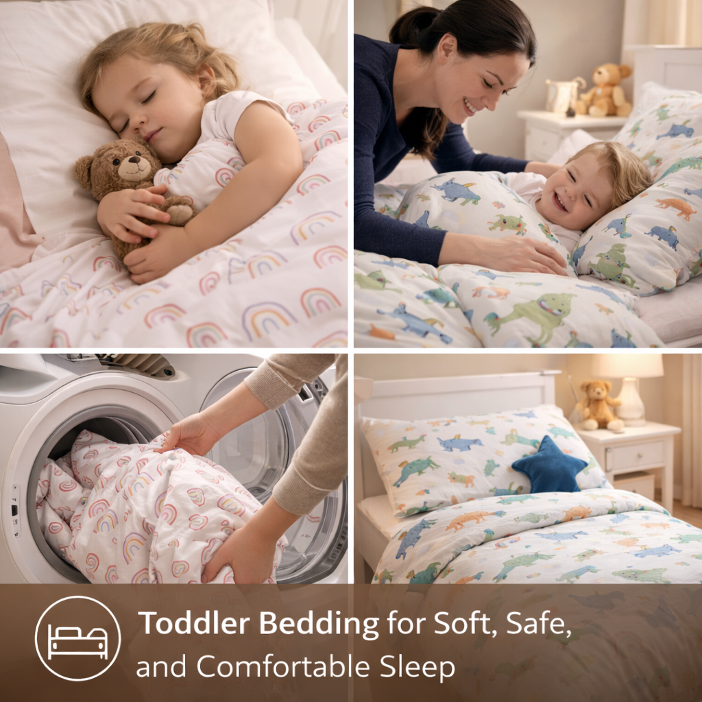 toddler bedding soft breathable kids bedding washable comfort toddler bed cozy sleep