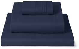 Mellanni Iconic 3-Piece, Ultra Soft Sheet Set (Twin, Navy Blue)