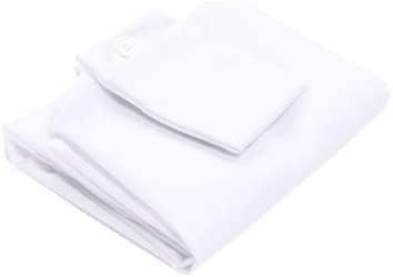 SnugStop Bed Headboard Wedge | Mattress Gap Pillow Wedge Cover | Pillow Cover for Mattress Gap (Twin White)