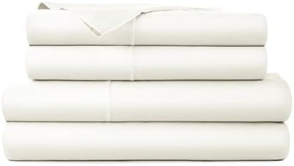 Whisper Organics 100% Organic Cotton Bed Sheets with Deep Pocket 4 Pc. Set