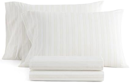 Martha Stewart - Queen Size Sheet Set with Fitted Sheet & Pillowcases