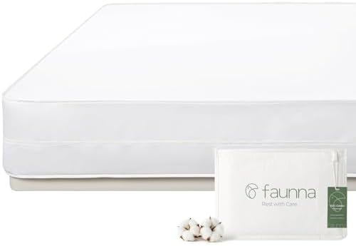 FAUNNA 100% Cotton Bed Bug Dust Mite Mattress Protector Cover King 16 Deep