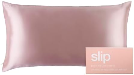 Slip Silk King Pillowcase, Pink | 100% Pure 22 Momme Mulberry Silk