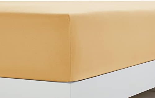 Clara Clark 4Piece California King Bed Sheets Set, Deep Pocket, Microfiber, Camel Gold