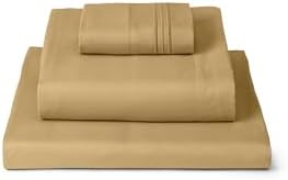 Mellanni Iconic 3-Piece, Ultra Soft Sheet Set (Twin, Gold)