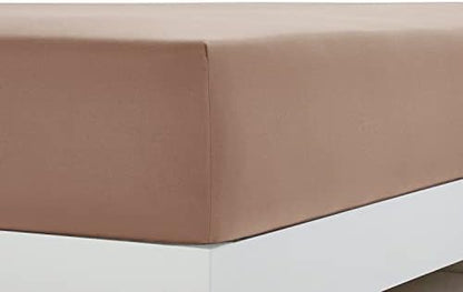 Clara Clark Bed Sheets, Premier 1800 Series 4 Piece Bed Sheet Set, Deep Pocket, Wrinkle, Fade, Stain Resistant, Luxury Soft Bedding Sheets & Pillowcases, California King, Taupe Sand