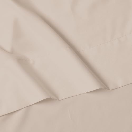 Elegant Comfort Luxury 4-Piece Bed Sheet Set - Luxury Bedding 1500 Premium Hotel Quality Microfiber, Wrinkle Resistant Cool & Breathable, Easy Elastic Fitted, Twin/Twin XL, Cream-Beige
