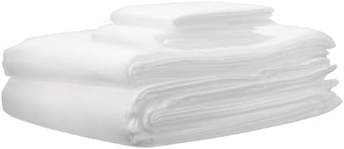 ForPro Premium Disposable Sheet Set, 4-PC King Size Bedding, White