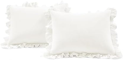 Lush Decor Reyna Ruffle Daybed 6 Piece Set 68" W x 92" L, Blush - Pink Bedding Set - Daybed Comforter Set - Ruffled Bedding - Coquette Decor