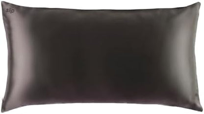 Slip Silk King Pillowcase, Charcoal | 100% Pure 22 Momme Mulberry Silk