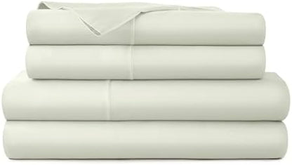 Whisper Organics 100% Organic Cotton Bed Sheets with Deep Pocket 4 Pc. Set