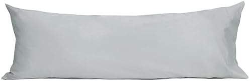 Sunflower Body Pillowcase Cotton Long Pillow Cover 1 Pack, Ultimate Gray