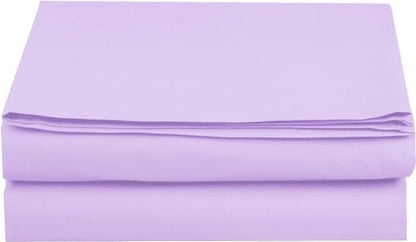 Elegant Comfort Premium Hotel Quality 1-Piece Flat Sheet, Luxury and Softest 1500 Premium Hotel Quality Microfiber Bedding Flat Sheet, Wrinkle-Free, Stain-Resistant, King, Lilac