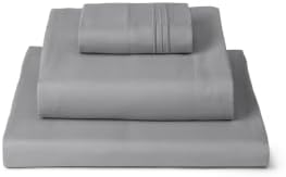 Mellanni Iconic 3-Piece, Ultra Soft Sheet Set (Twin XL, Light Gray)