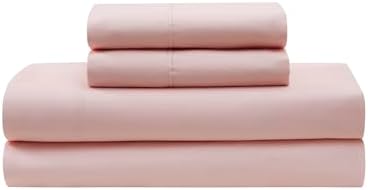 7 Piece Comforter Set Bed in a Bag Ombre Pintuck Design All Season Soft Down Alternative Bedding Comforter Set & Luxurious Matching Bed Sheets & Pillow Shams, Ombre Pintuck Blush, Full