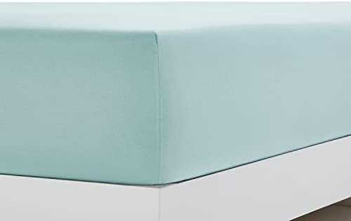 Clara Clark Bed Sheets, Premier 1800 Series 4 Piece Bed Sheet Set, Deep Pocket, Wrinkle, Fade, Stain Resistant, Luxury Soft Bedding Sheets & Pillowcases, Full, Light Blue Aqua