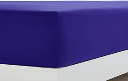 Clara Clark Bed Sheets, Premier 1800 Series 4 Piece Bed Sheet Set, Deep Pocket, Wrinkle, Fade, Stain Resistant, Luxury Soft Bedding Sheets & Pillowcases, Split King, Royal Blue