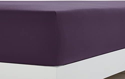 Clara Clark Bed Sheets, Premier 1800 Series 4 Piece Bed Sheet Set, Deep Pocket, Wrinkle, Fade, Stain Resistant, Luxury Soft Bedding Sheets & Pillowcases, Queen, Purple Eggplant
