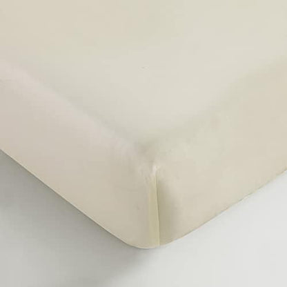 Sijo AiryWeight Tencel Sheet Set, 100% Lyocell Derived from Eucalyptus, Buttery Soft, Architectural Digest Best Cooling Sheets Winner - 2pc - 1 Pillowcase 1 Fitted (Cream, Twin)