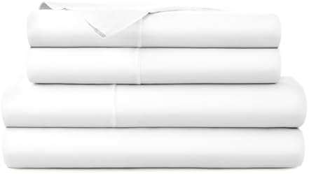 Whisper Organics 100% Organic Cotton Bed Sheets with Deep Pocket 3 Pc. Set