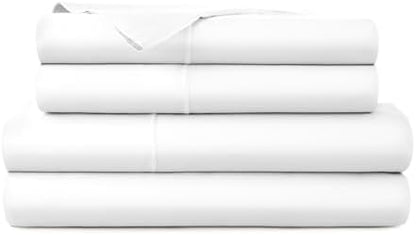 Whisper Organics 100% Organic Cotton Bed Sheets with Deep Pocket 3 Pc. Set