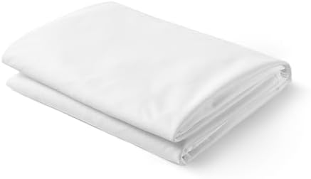 Amazon Basics Waterproof Mattress Protector, Fitted, Silent Protection, Twin, White (Pack of 2)