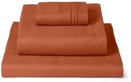 Mellanni Iconic 3-Piece, Ultra Soft Sheet Set (Twin, Terracotta)