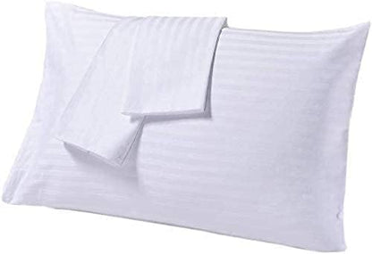 White pillowcases on a white background