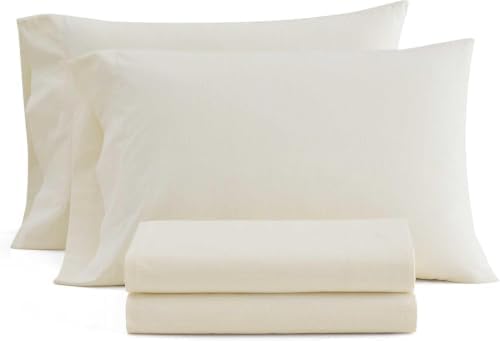 Martha Stewart - Twin Size Sheet Set with Fitted Sheet & Pillowcase
