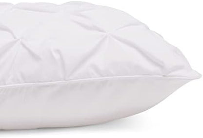 Amazon Basics Soft, Lightweight Twin Size Comforter Set, All-Season Down-Alternative 2-Piece Bedding Set, Pinch Pleat Design with Piped Edges, Twin/TwinXL, Bright White