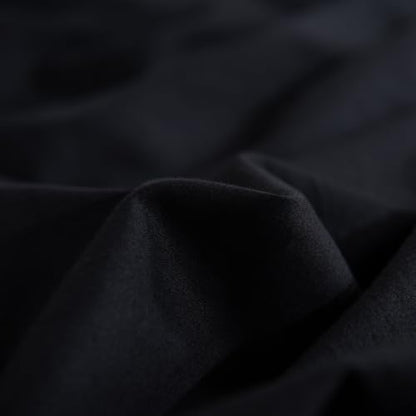 NEXHOME PRO Queen Duvet Cover Set – 100% Certified Organic Cotton with Washed Feel & Linen-Like Texture, Comfortable & Breathable, Home Bedding Set Black (No Comforter)