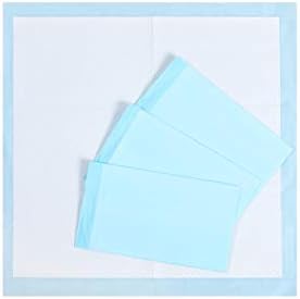 Unifree Disposable Underpad, Bed Pads, Incontinence Pad, Super Absorbent, 100 Count, Blue (M 24x24 Inch)