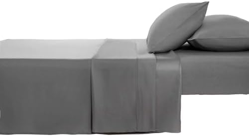 Kingnex RV King Sheets 72 x 80 Set for 6" to 8" Camper Bed Mattress Grey