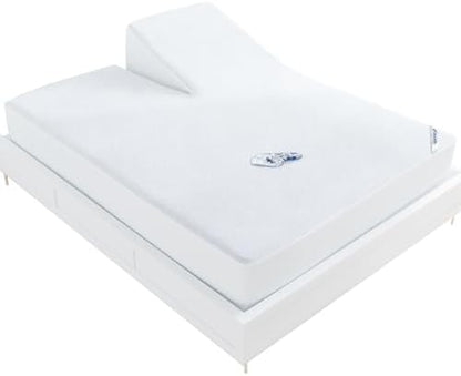 Split Head King Size Mattress Protector Waterproof,34" Top Split from Head