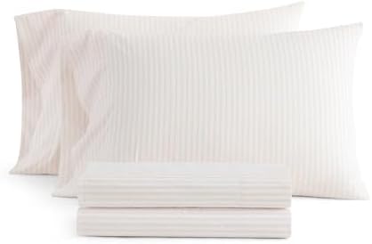 Martha Stewart - Twin Size Sheet Set with Fitted Sheet & Pillowcase