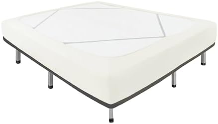 Box Spring Cover Twin Size-Ivory Stretch Wrap Around 4 Sided Bed Skirt