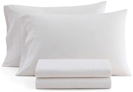 Martha Stewart - Twin Size Sheet Set with Fitted Sheet & Pillowcase