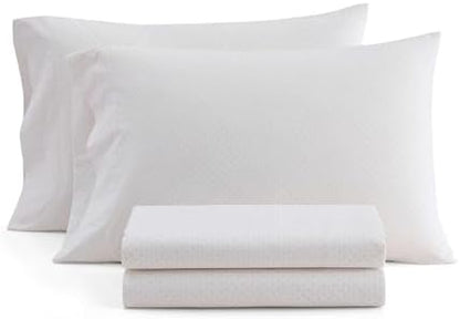 Martha Stewart - Twin Size Sheet Set with Fitted Sheet & Pillowcase