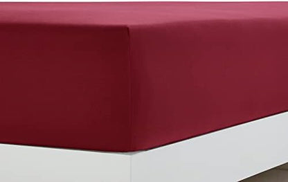 Clara Clark Bed Sheets, Premier 1800 Series 4 Piece Bed Sheet Set, Deep Pocket, Wrinkle, Fade, Stain Resistant, Luxury Soft Bedding Sheets & Pillowcases, Twin-XL, Burgundy Red